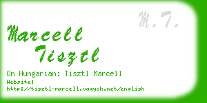 marcell tisztl business card